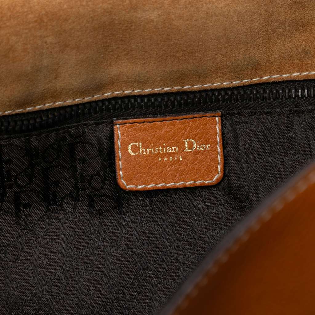 Dior Leather Baudrier Saddle Bag Brown Leather Very good condition - Box View