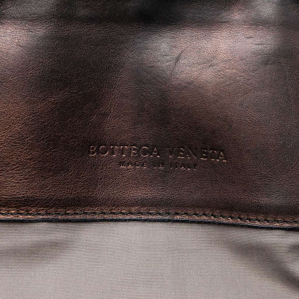 Bottega Veneta Nappa Intreccio Imperatore Business Bag Brown Leather Good - Box View