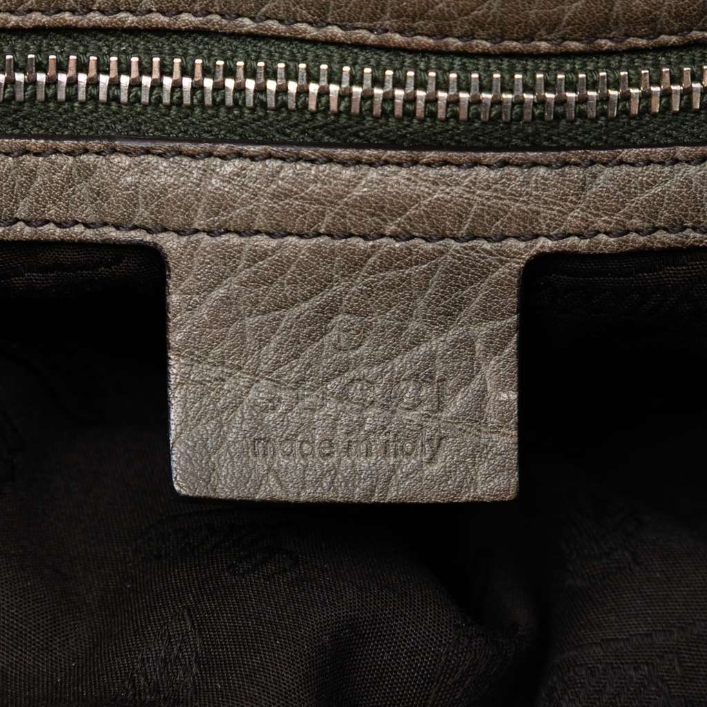 Gucci Large GG Canvas Bamboo Libeccio Tote Brown Canvas Good - Box View