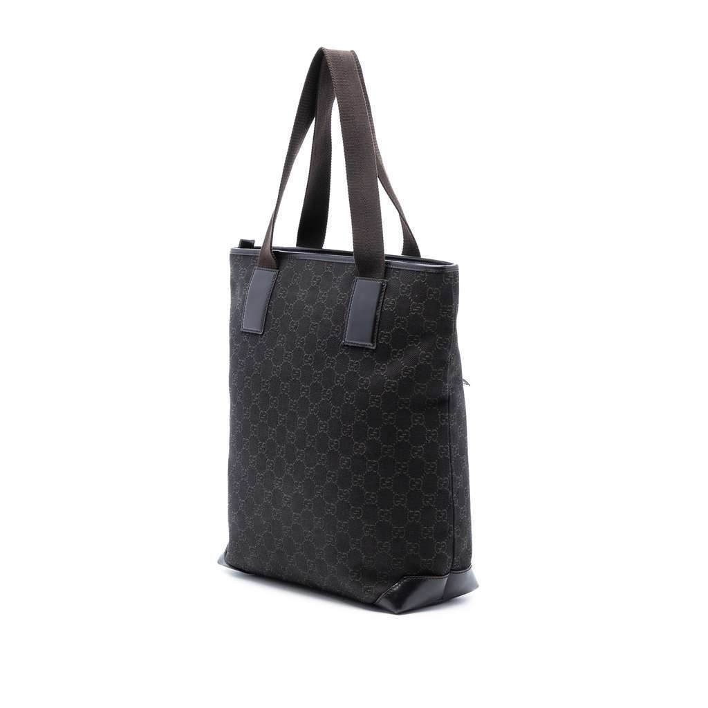 Gucci GG Denim Tote Brown Denim Very good - Back View