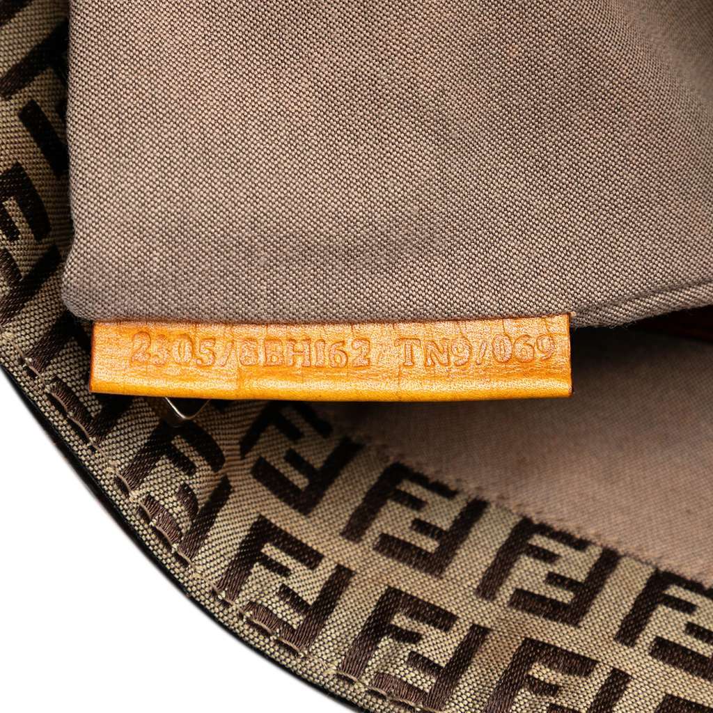 Fendi Zucchino Canvas Tote Brown Canvas Very good - Box View