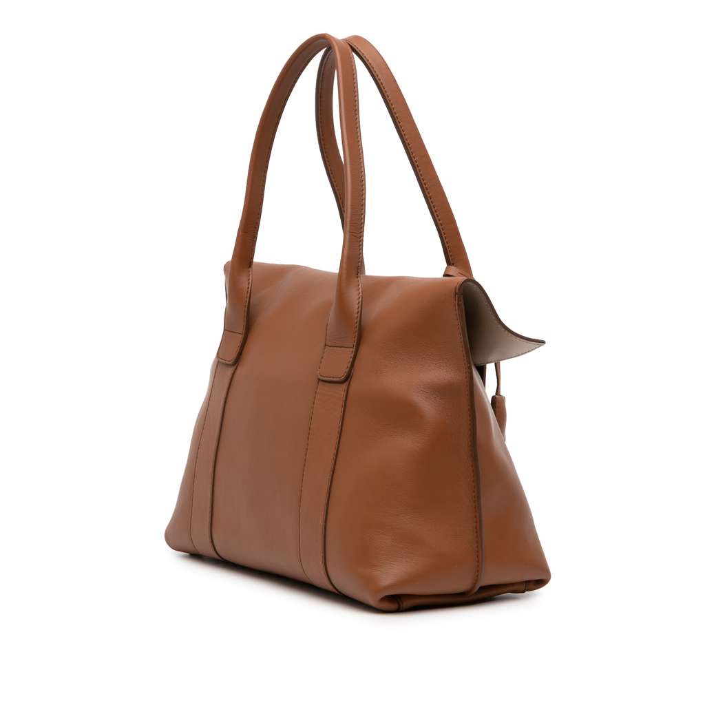 Salvatore Ferragamo Leather Gancini Sookie Tote Brown Leather Good - Back View