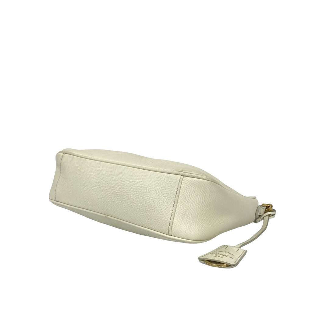 Prada Saffiano Re-Edition 2005 Satchel White Leather Very good condition - Model View