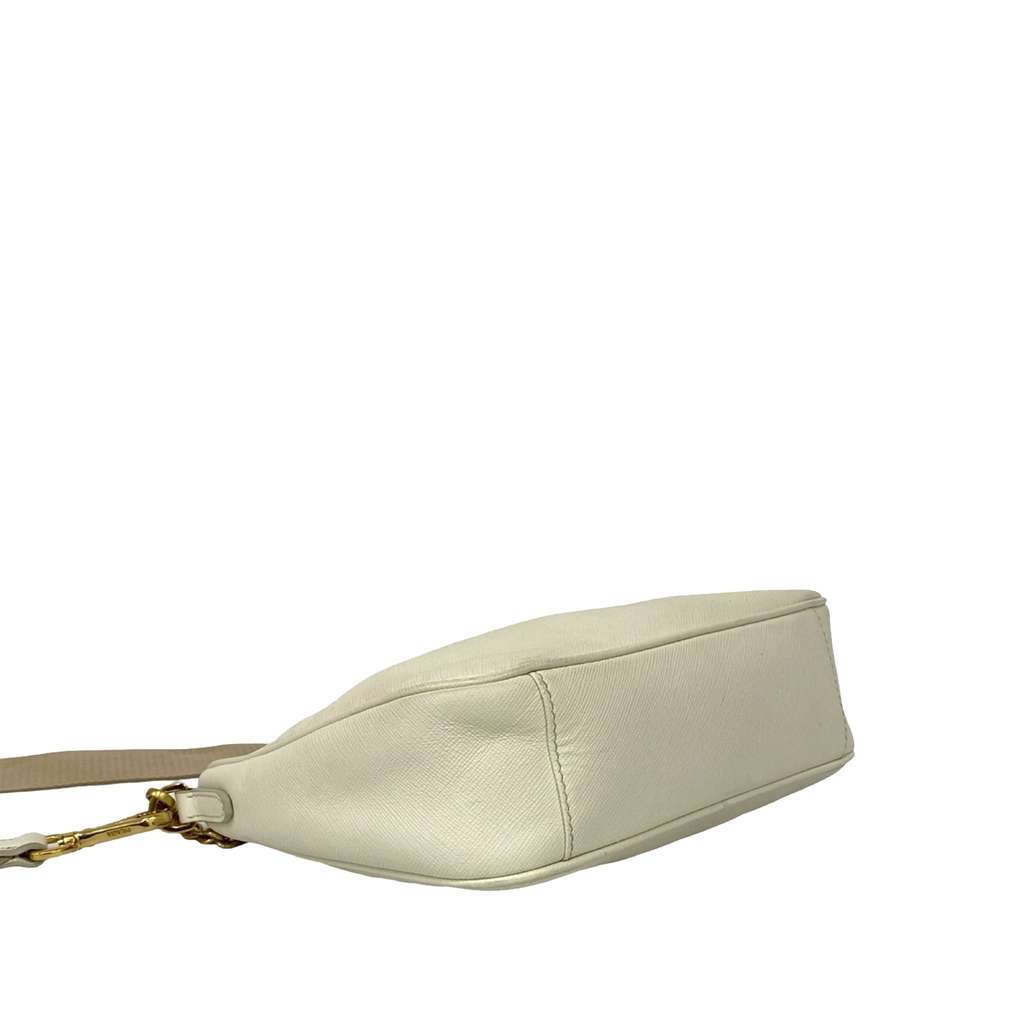 Prada Saffiano Re-Edition 2005 Satchel White Leather Very good condition - Box View