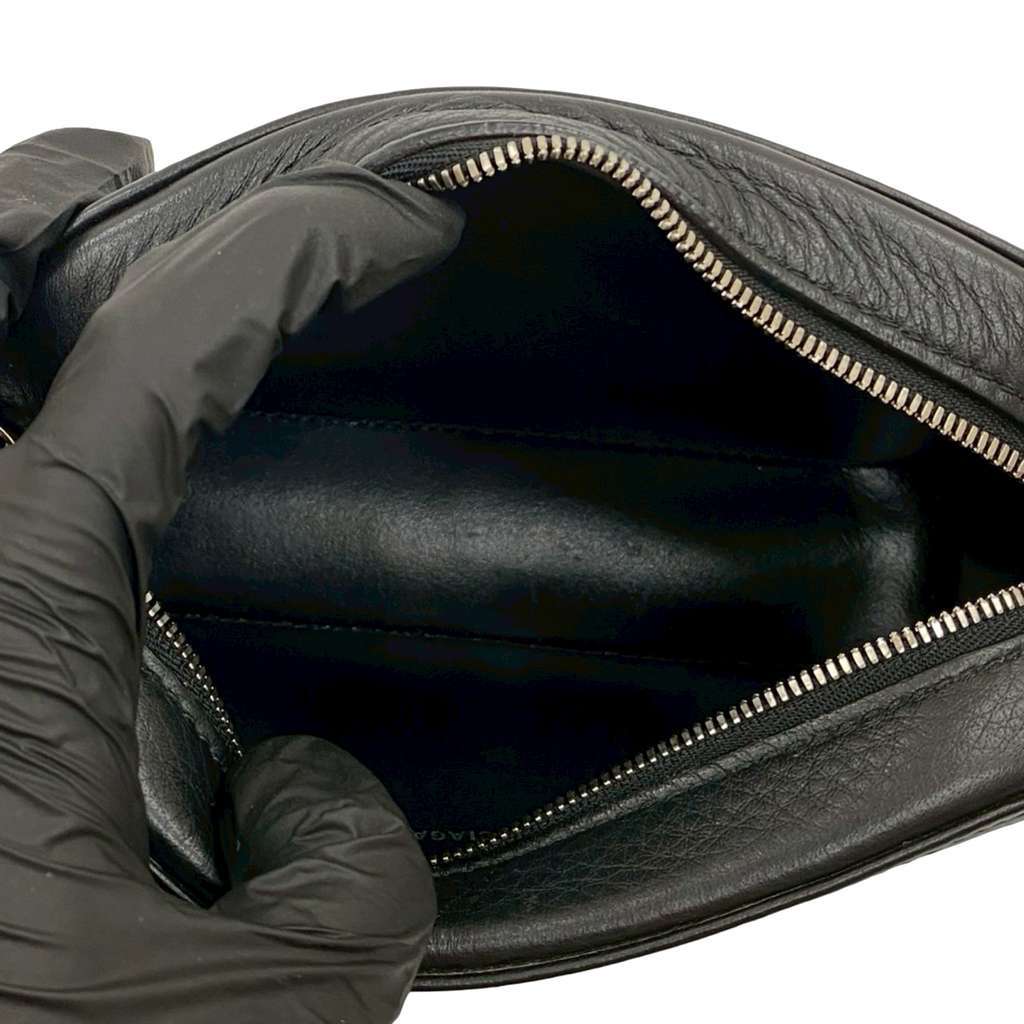 Balenciaga XS Leather Everyday Camera Bag Black Leather Good - Model View