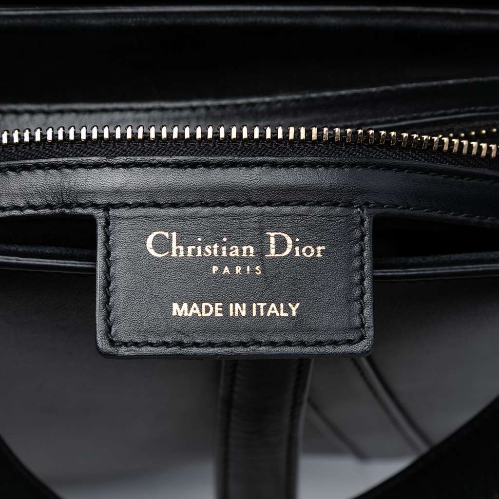 Dior Smooth Calfskin Saddle Bag Black Leather Good - Box View