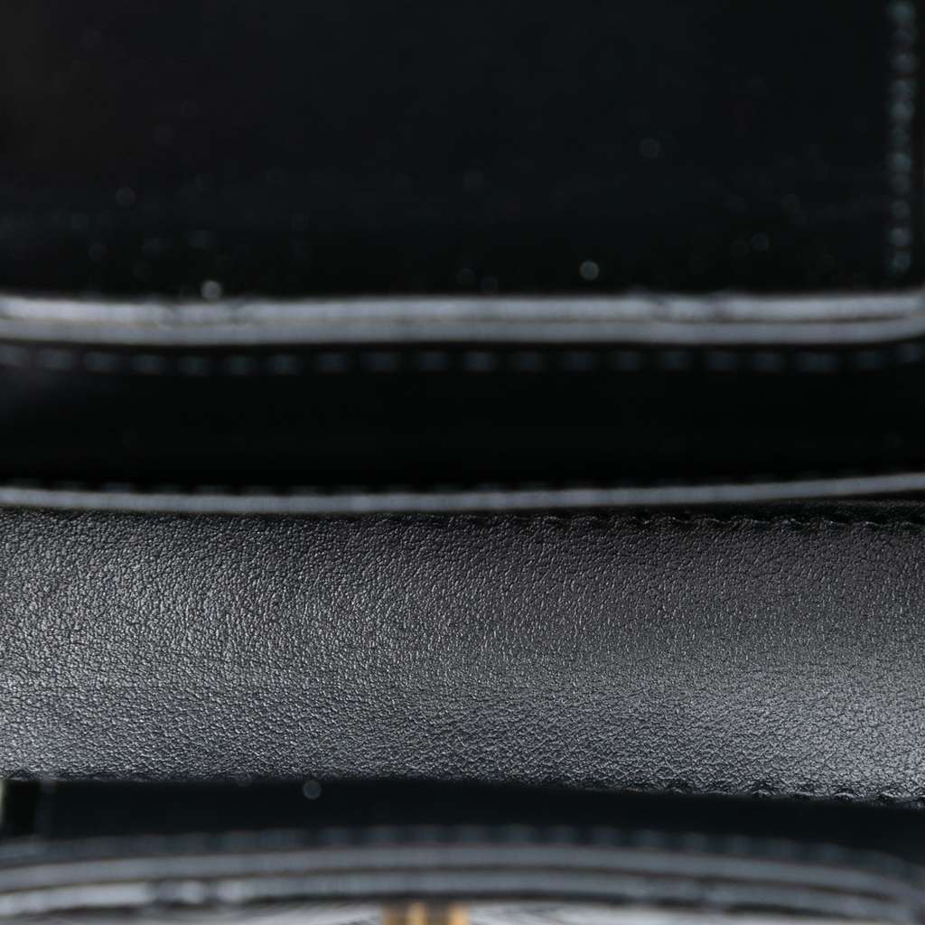 Chanel Mini Nano Aged Calfskin Kelly Shopper Bag Black Leather Very good condition - Model View