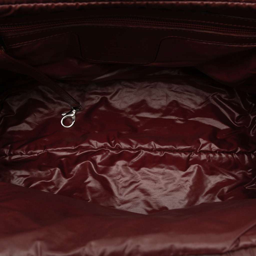 Chanel Quilted Nylon Coco Cocoon Bowling Bag Black Very good - Model View