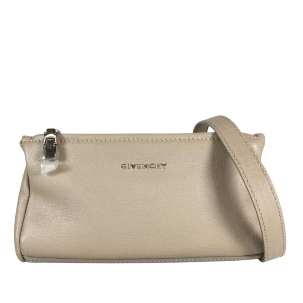 Givenchy Mini Goatskin Pandora Box Crossbody Brown Leather Very good condition - Front View
