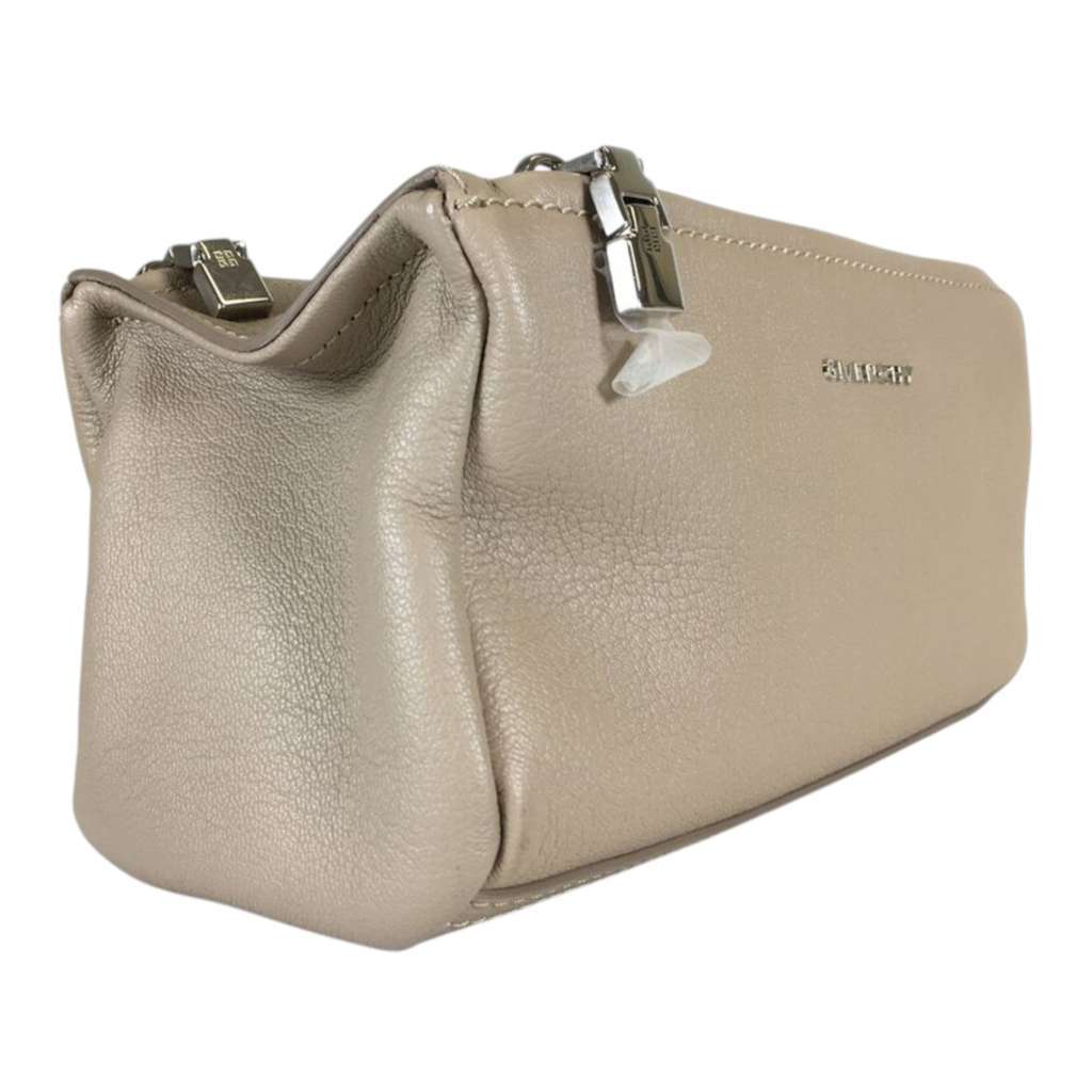 Givenchy Mini Goatskin Pandora Box Crossbody Brown Leather Very good condition - Back View