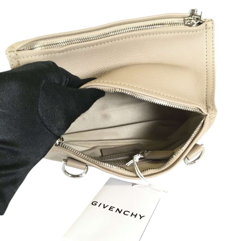 Givenchy Mini Goatskin Pandora Box Crossbody Brown Leather Very good condition - Box View