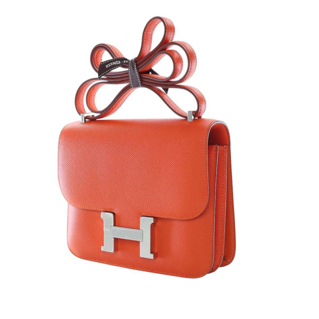 Hermès Mini Epsom Constance III 18 Orange Leather Very good condition - Inside View