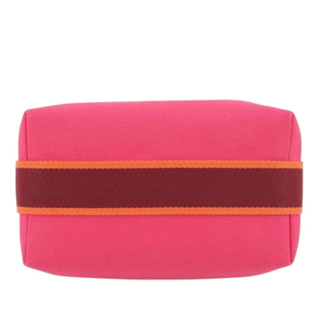 Hermès Small Toile Bride A Brac Case Pink Canvas Good condition - Inside View