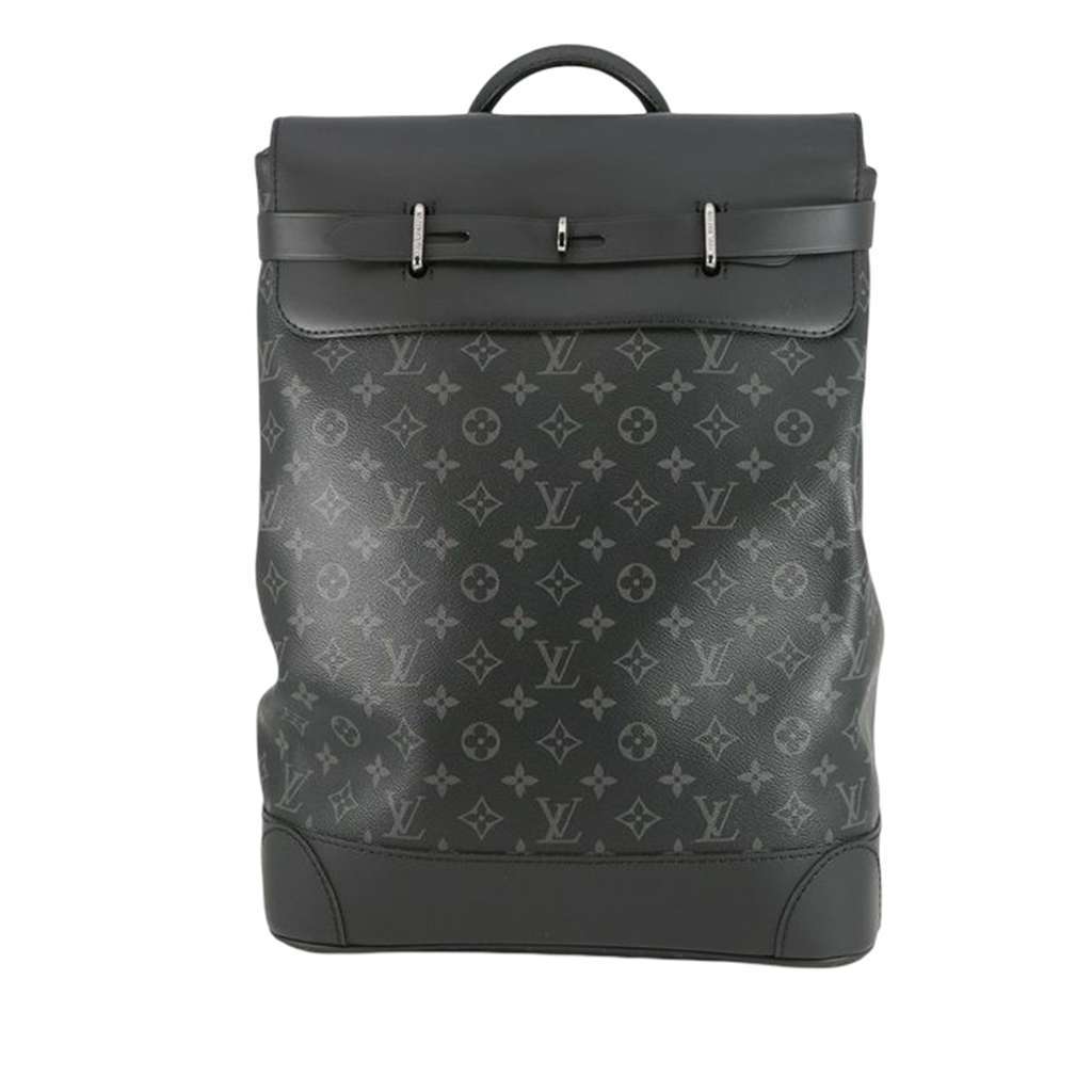 Louis Vuitton Monogram Eclipse Steamer Black Good - Front View