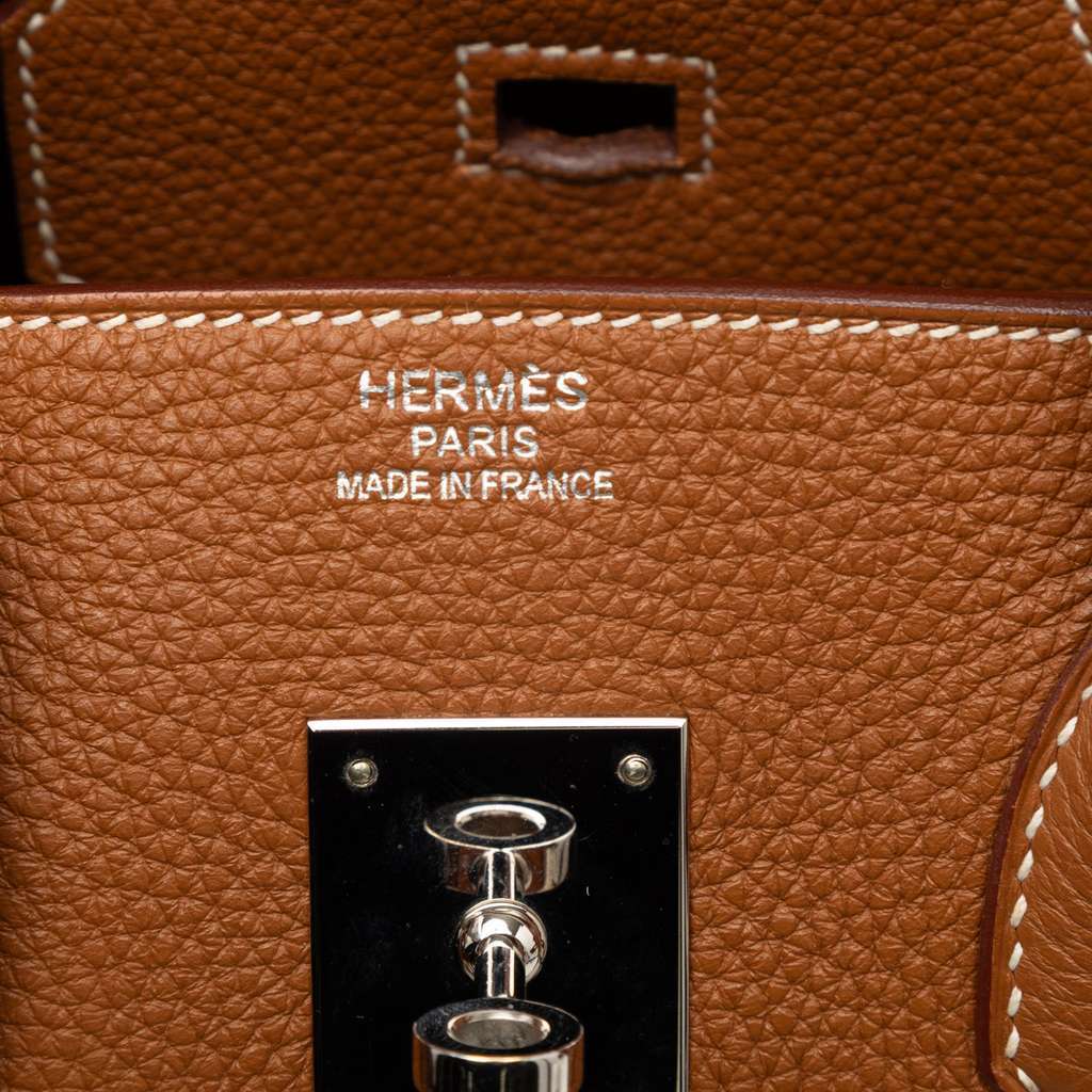 Hermès Togo Birkin Retourne 35 Brown Leather Good condition - Box View