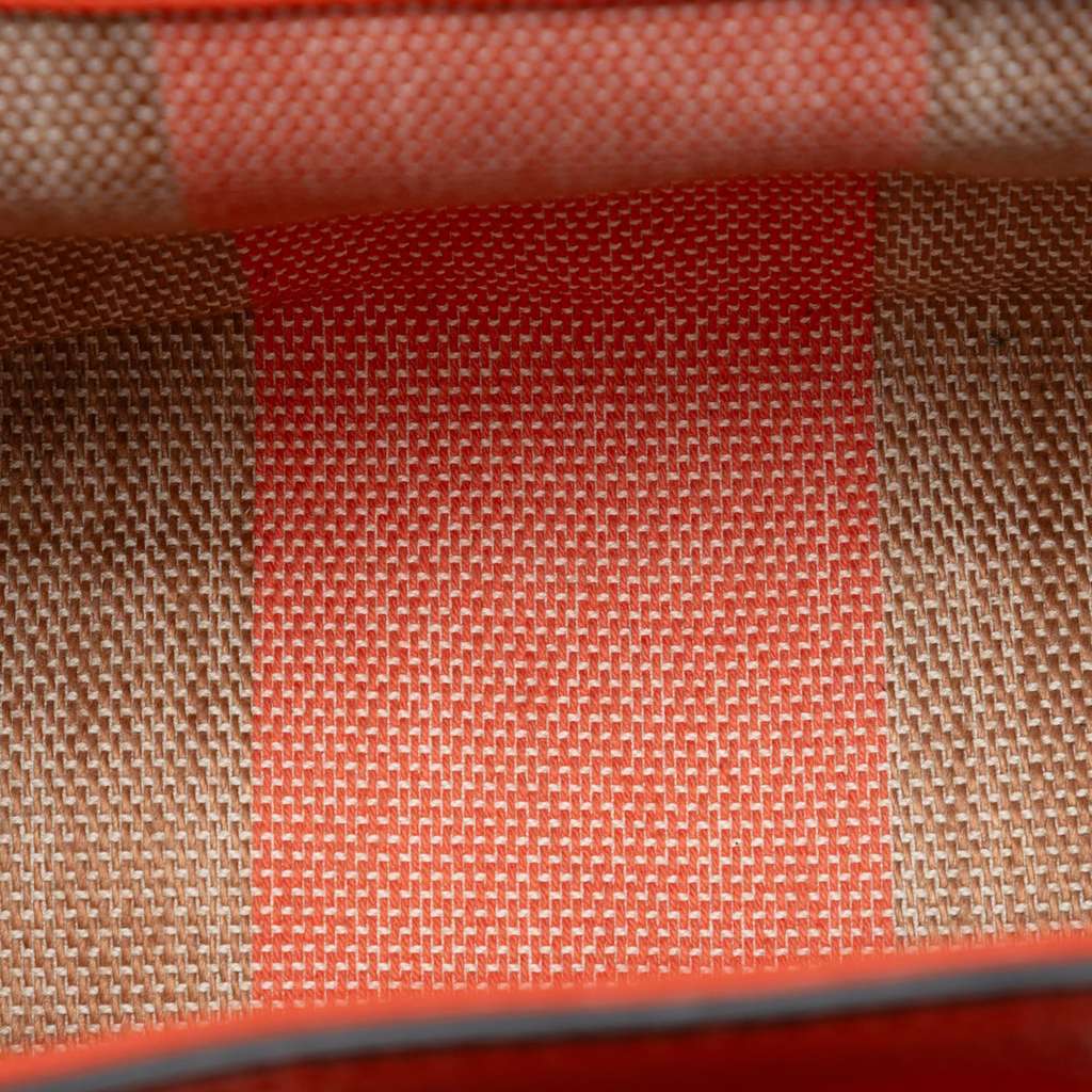 Gucci Small Leather Bamboo Daily Satchel Orange Leather Very good - Model View