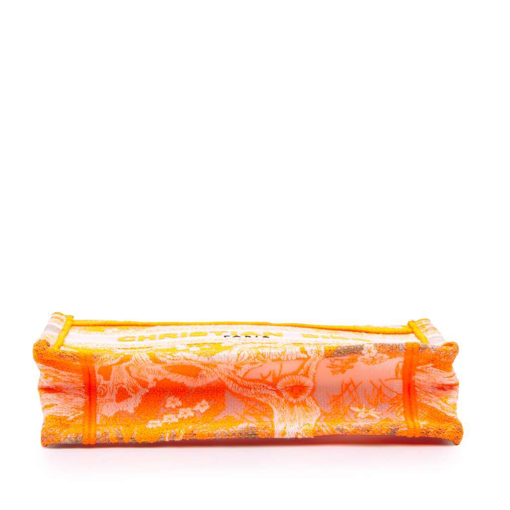Dior Mini Canvas Embroidered Dioriviera Toile De Jouy Book Tote Orange Canvas Very good - Inside View