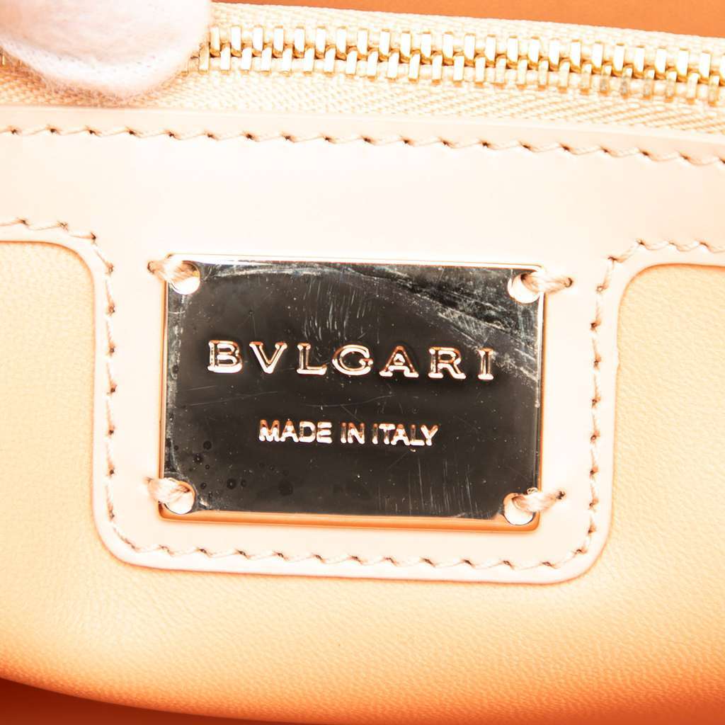 Bvlgari Medium Laser Cut Calfskin Serpenti Forever Diamond Blast Sunshine Crossbody Brown Leather Good - Box View