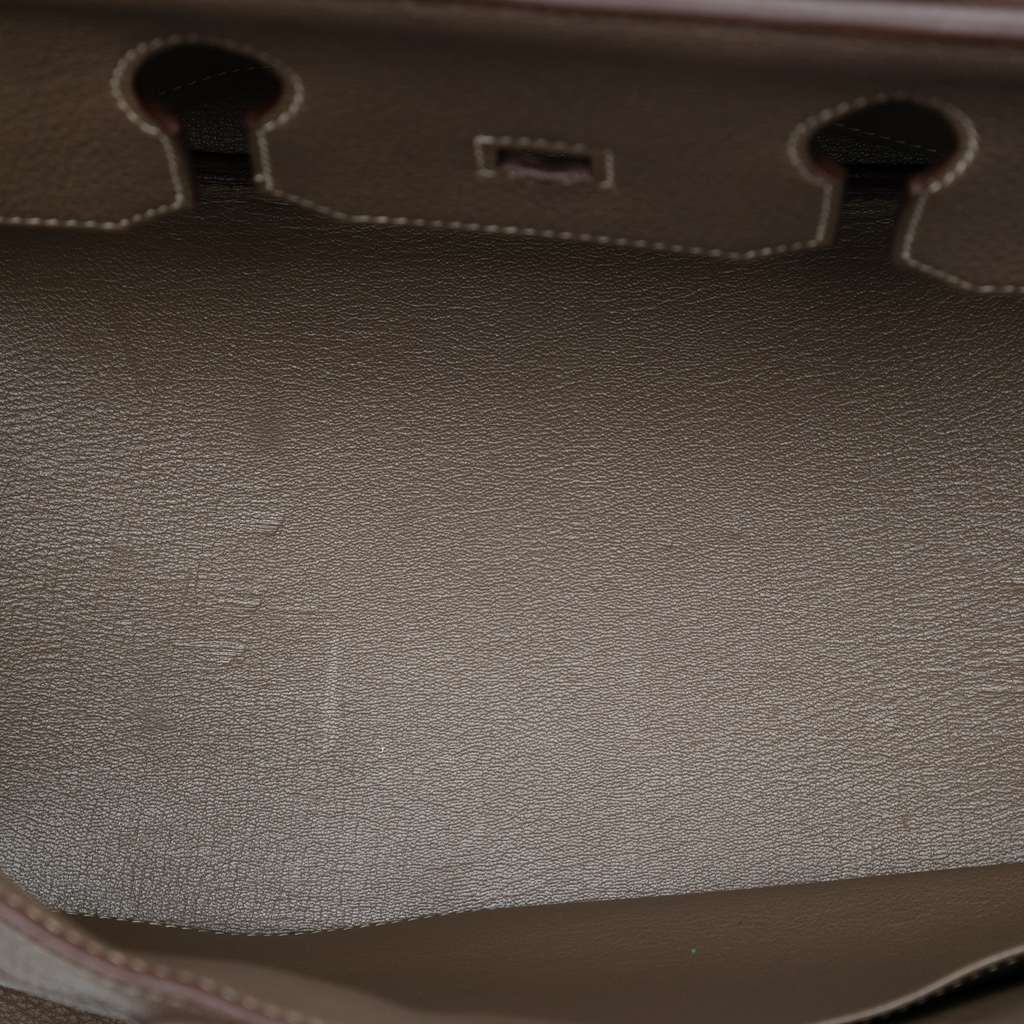 Hermès Togo Birkin Retourne 35 Brown Leather Fair condition - Model View