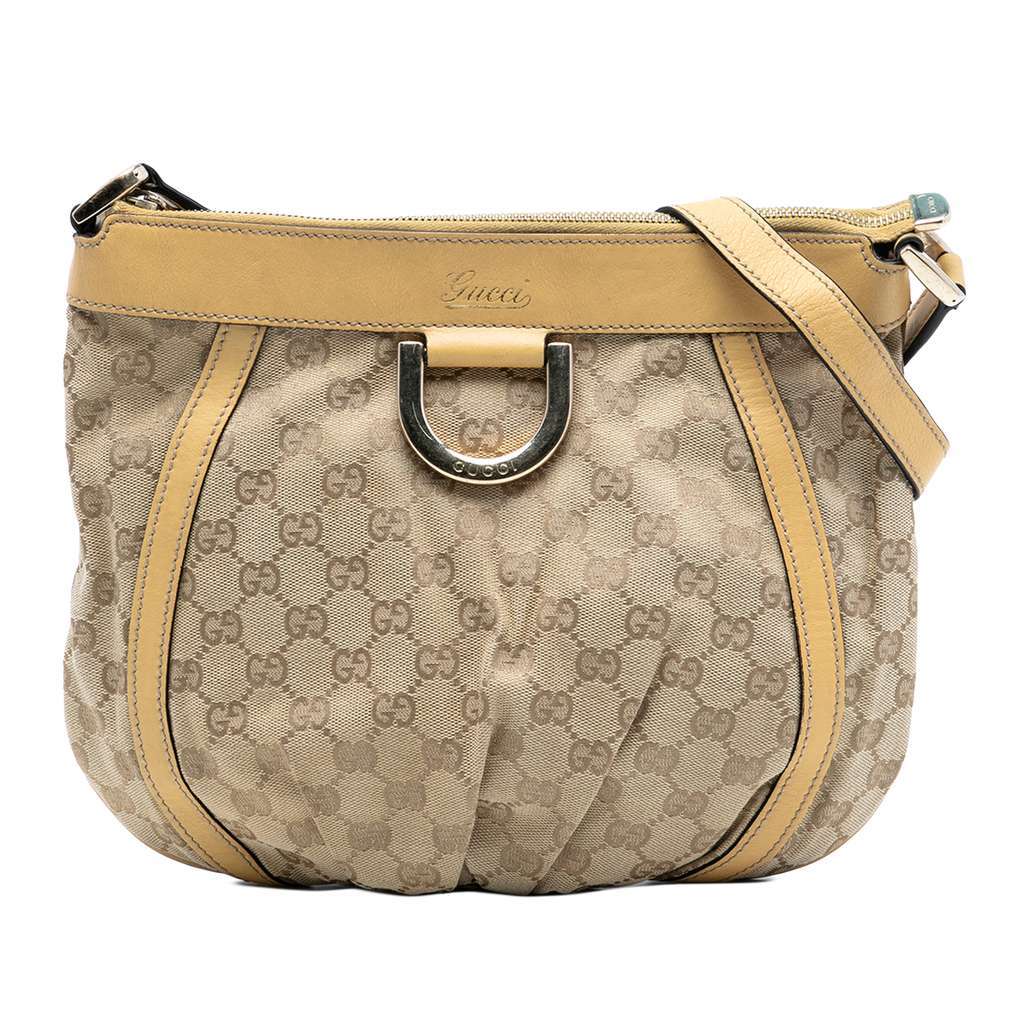 Gucci GG Canvas Abbey D Ring Crossbody Brown Canvas Very good - Front View