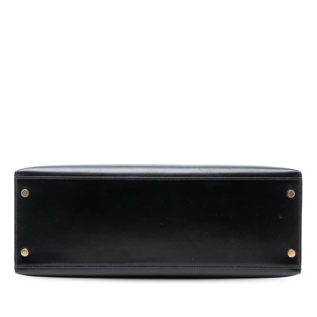 Hermès Box Calf Kelly Sellier 35 Black Leather Very good condition - Inside View