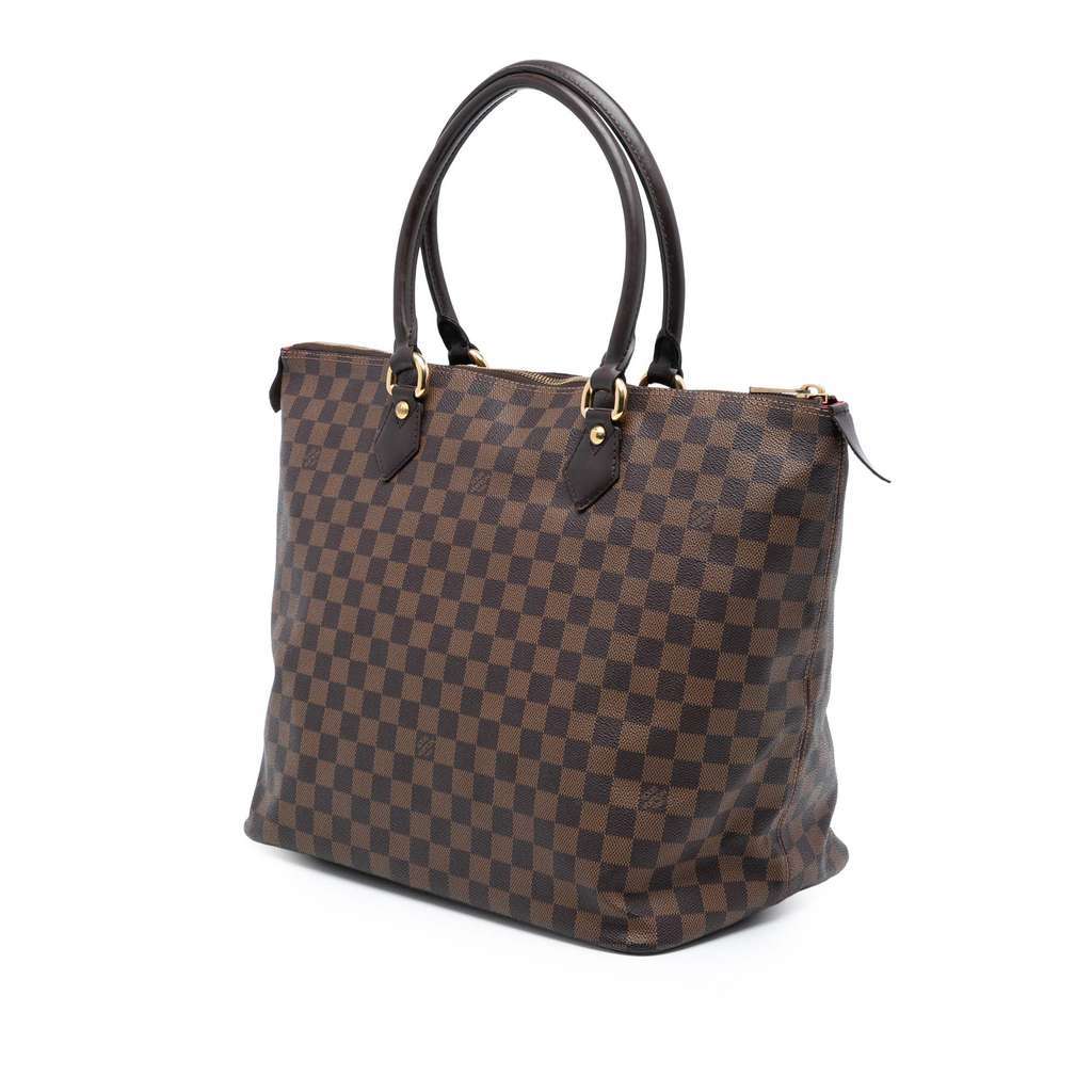 Louis Vuitton Damier Ebene Saleya GM Brown Very good - Back View
