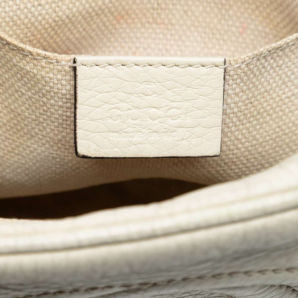 Gucci Leather Soho Disco Crossbody White Leather Very good - Box View