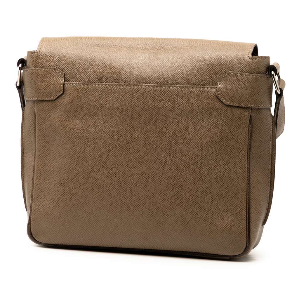 Louis Vuitton Taiga Roman PM Brown Leather Good condition - Back View