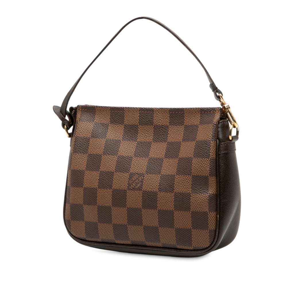 Louis Vuitton Damier Ebene Trousse Pochette Brown Very good - Back View