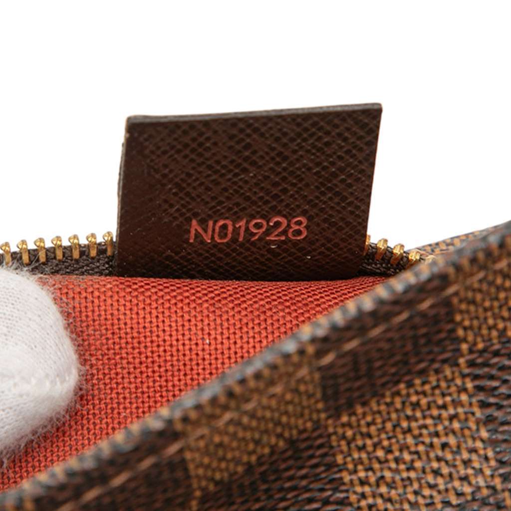 Louis Vuitton Damier Ebene Trousse Pochette Brown Very good - Box View