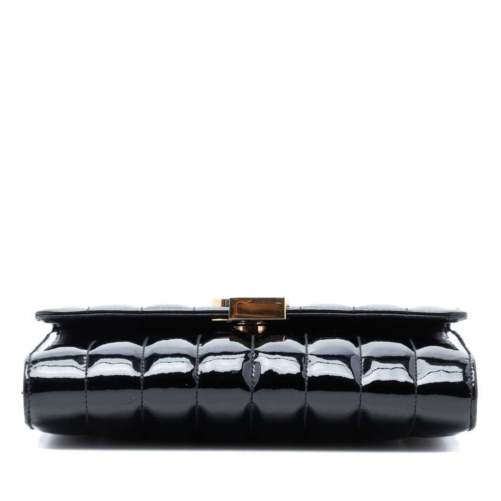 Saint Laurent Medium Patent Vicky Crossbody Black Leather Very good - Inside View