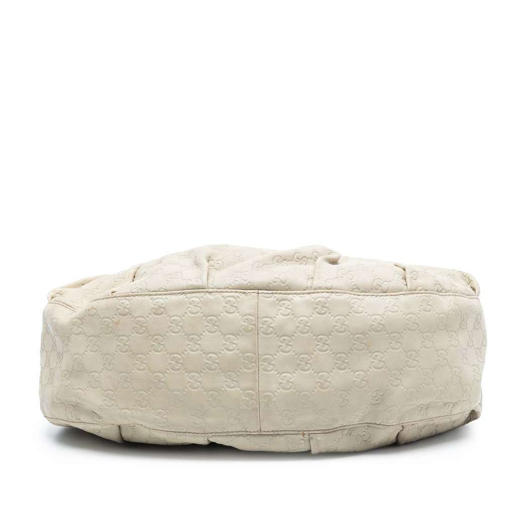 Gucci Guccissima Icon Bit Satchel White Leather Very good - Inside View