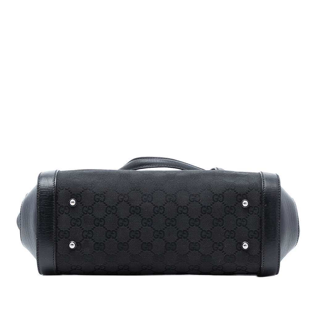 Gucci GG Canvas Bamboo Bullet Shoulder Bag Black Canvas Very good condition - Inside View