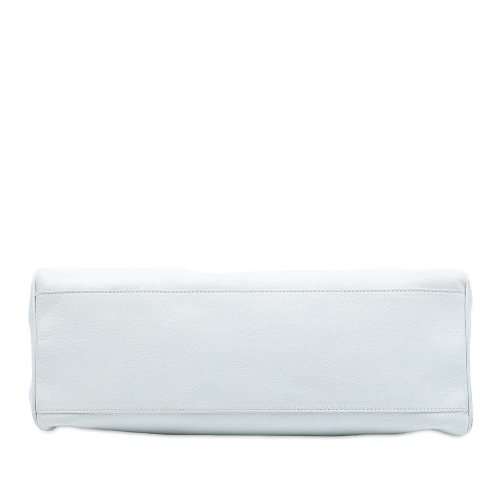 Fendi Leather FF Tote White Leather Very good - Inside View
