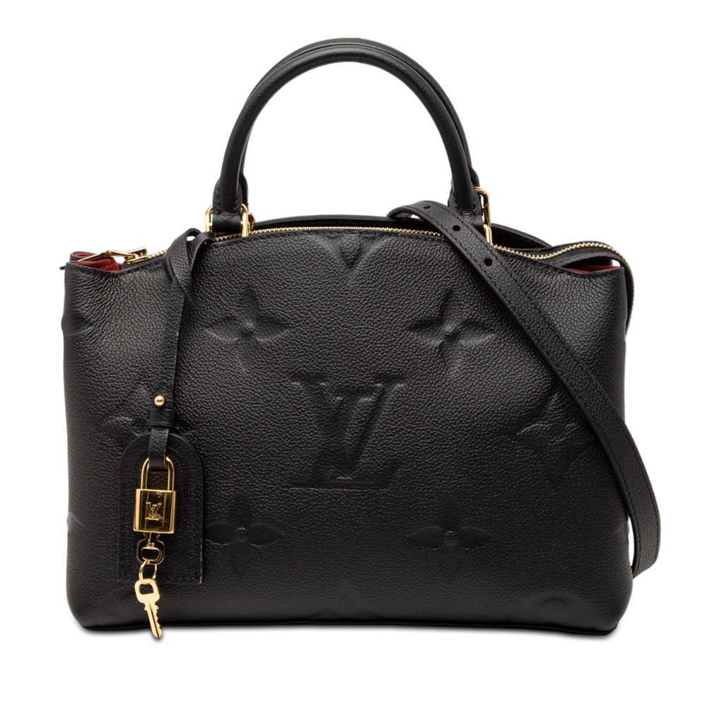 Louis Vuitton Monogram Empreinte Petit Palais Black Leather Very good - Front View