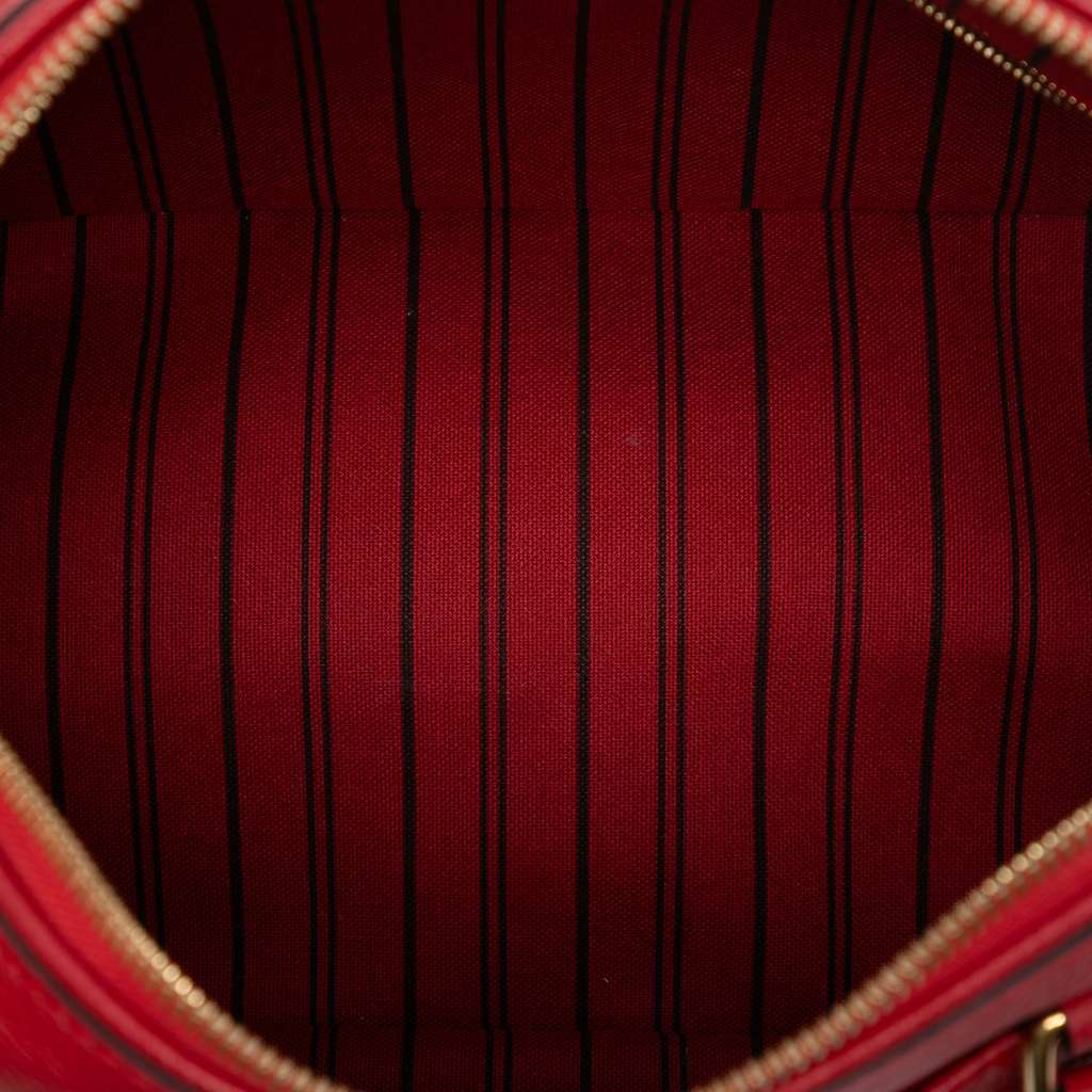Louis Vuitton Monogram Empreinte Speedy Bandouliere 25 Red Leather Very good condition - Model View