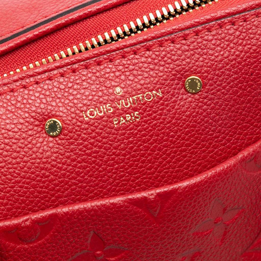 Louis Vuitton Monogram Empreinte Speedy Bandouliere 25 Red Leather Very good condition - Box View