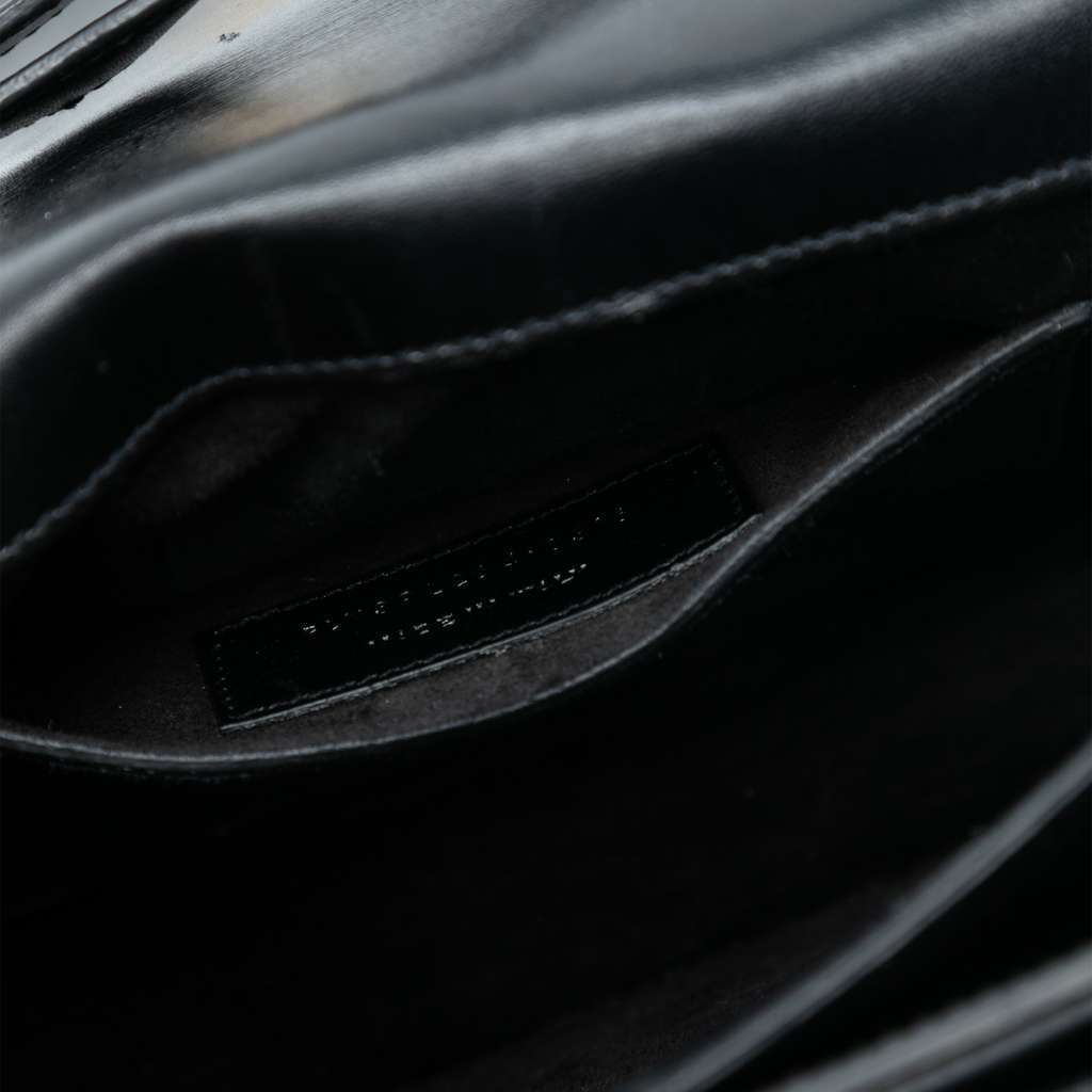 Saint Laurent Medium Leather High School Satchel Black Leather Very good condition - Box View
