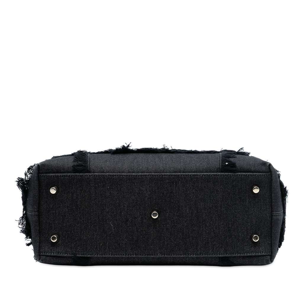 Dior Denim Patch D Light Satchel Black Denim Very good - Inside View