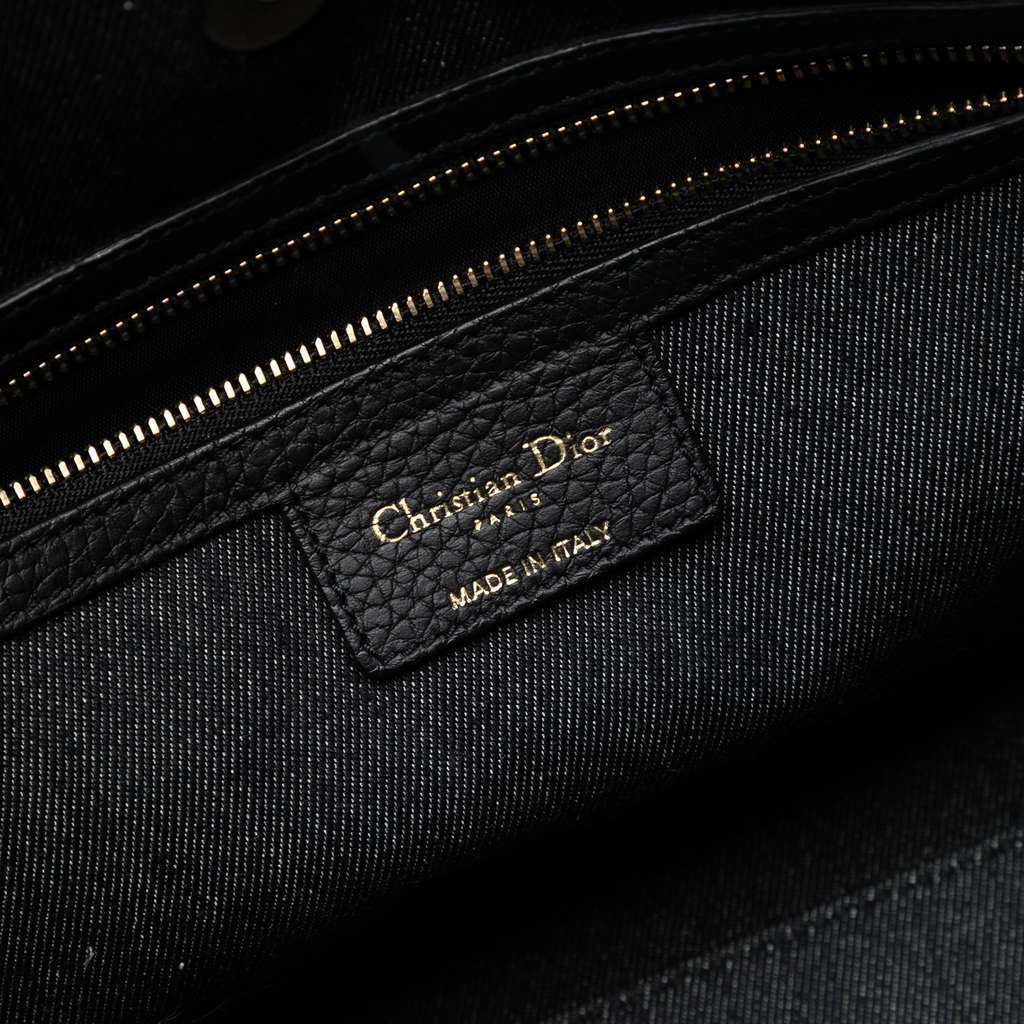 Dior Denim Patch D Light Satchel Black Denim Very good - Box View