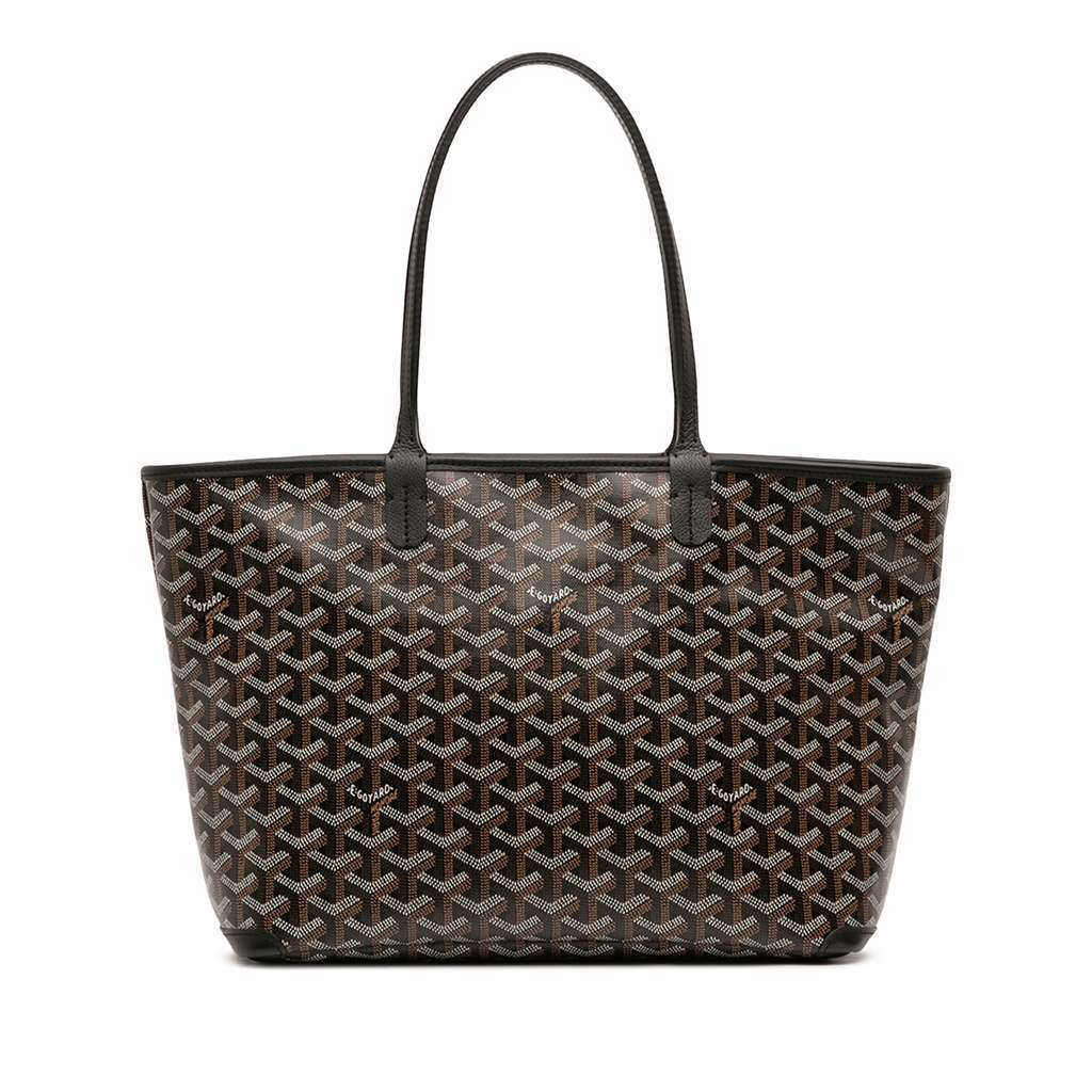 Goyard Goyardine Artois PM Black Canvas Good - Front View