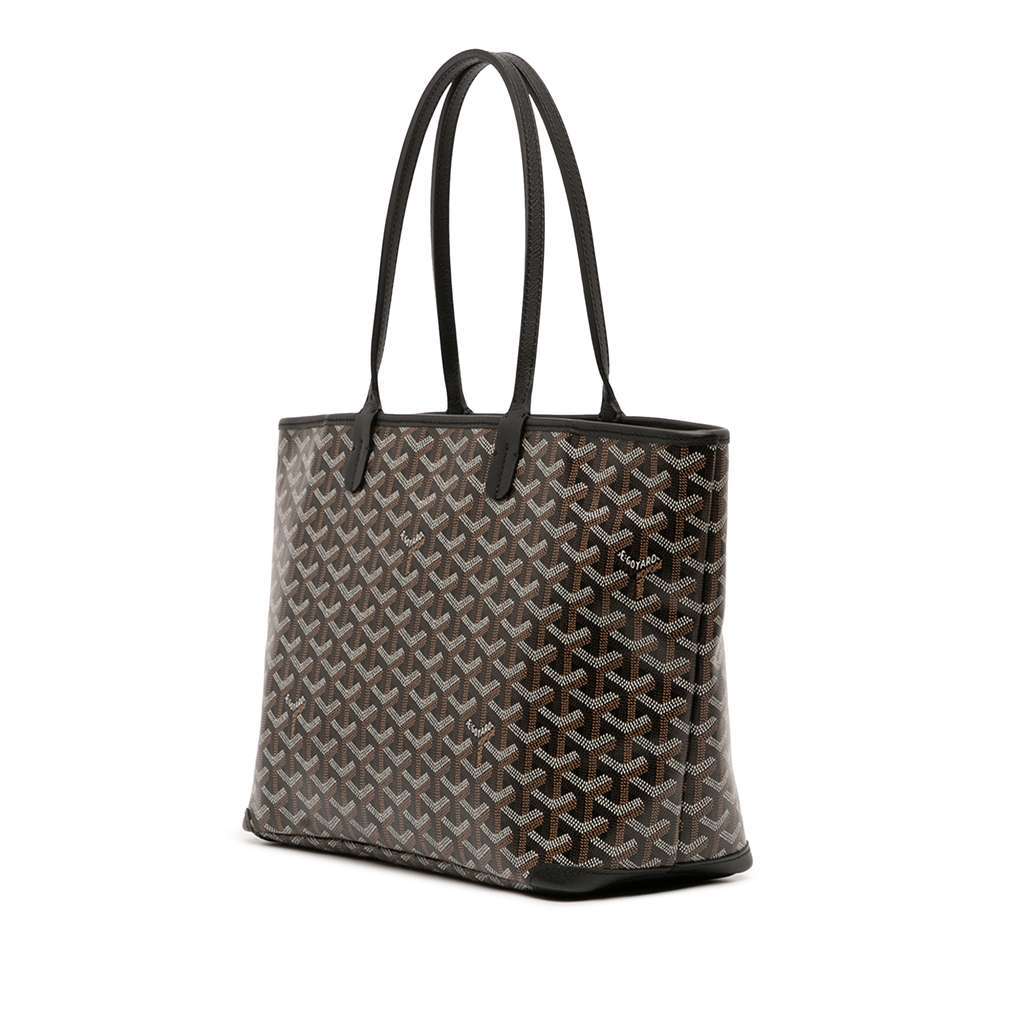 Goyard Goyardine Artois PM Black Canvas Good - Back View