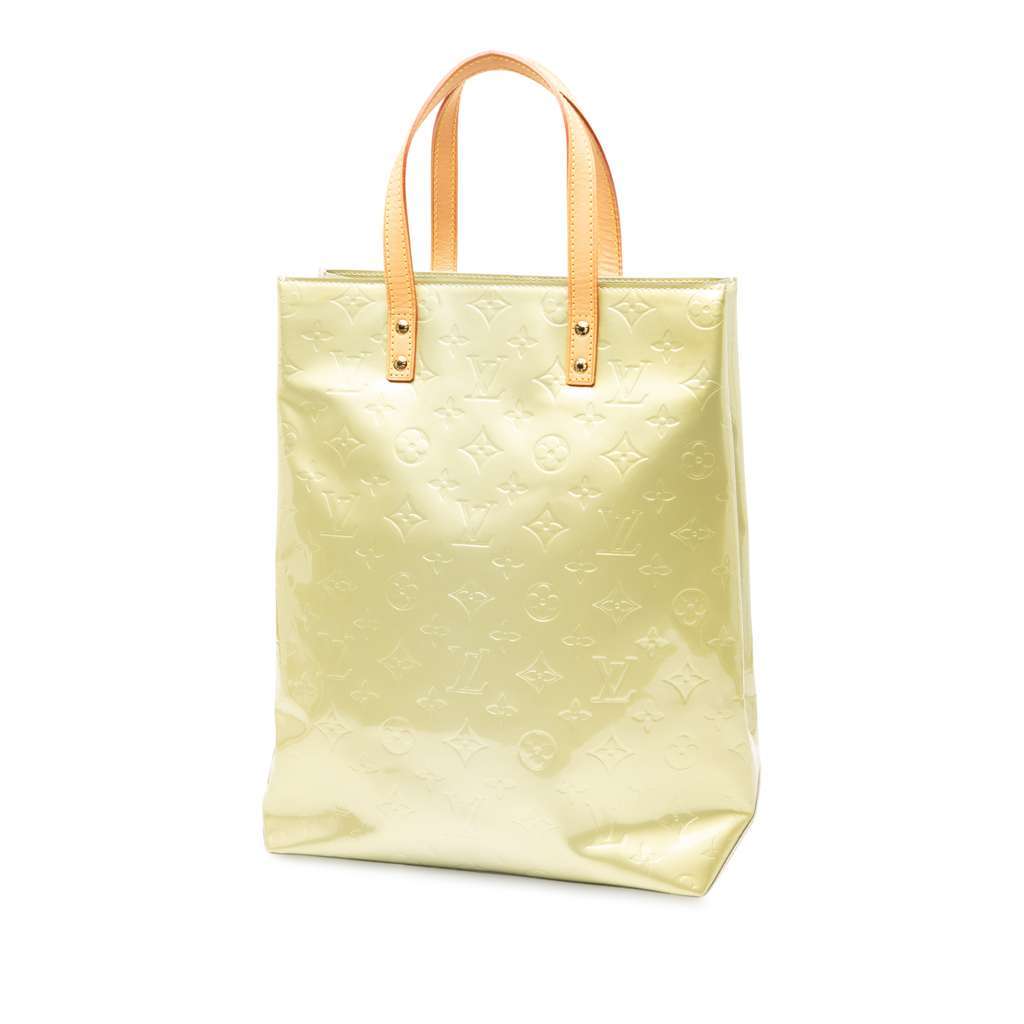 Louis Vuitton Monogram Vernis Reade MM White Leather Good - Back View