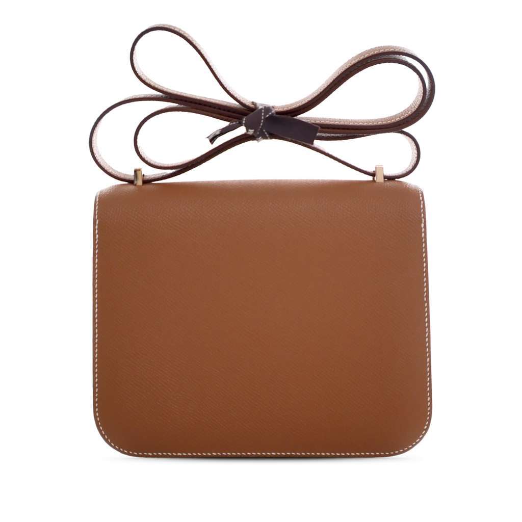 Hermès Mini Epsom Constance III 18 Brown Leather Never worn - Back View