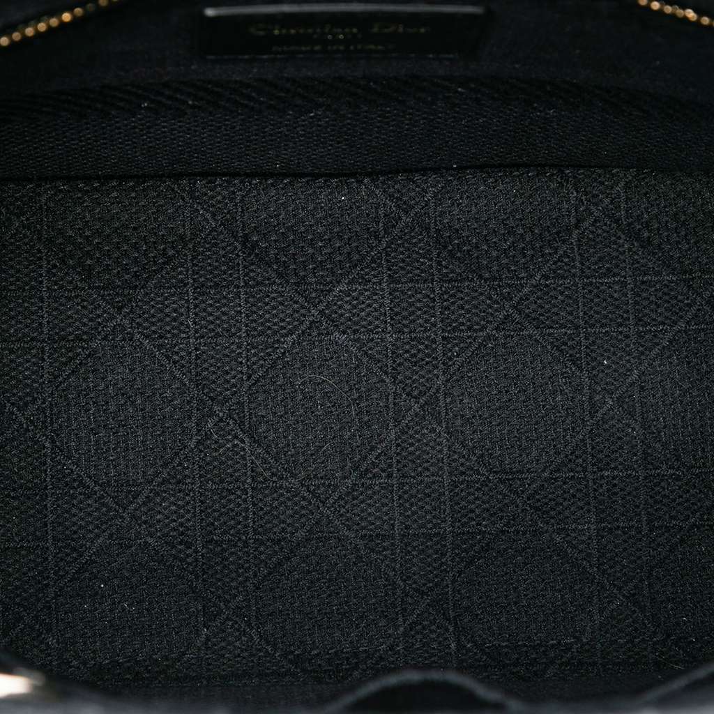 Dior Medium Canvas Cannage Lady D Lite Black Canvas Very good - Model View
