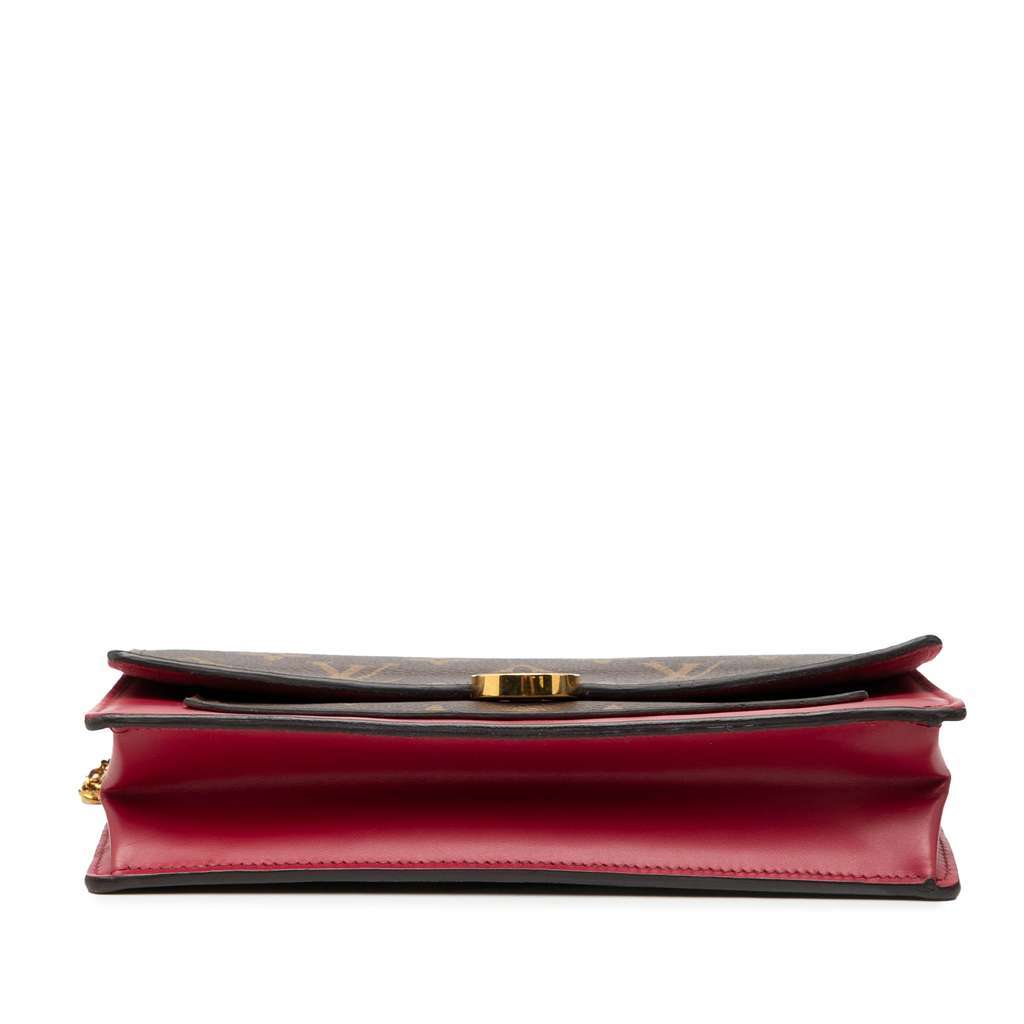 Louis Vuitton Monogram Flore Wallet On Chain Brown Very good - Inside View