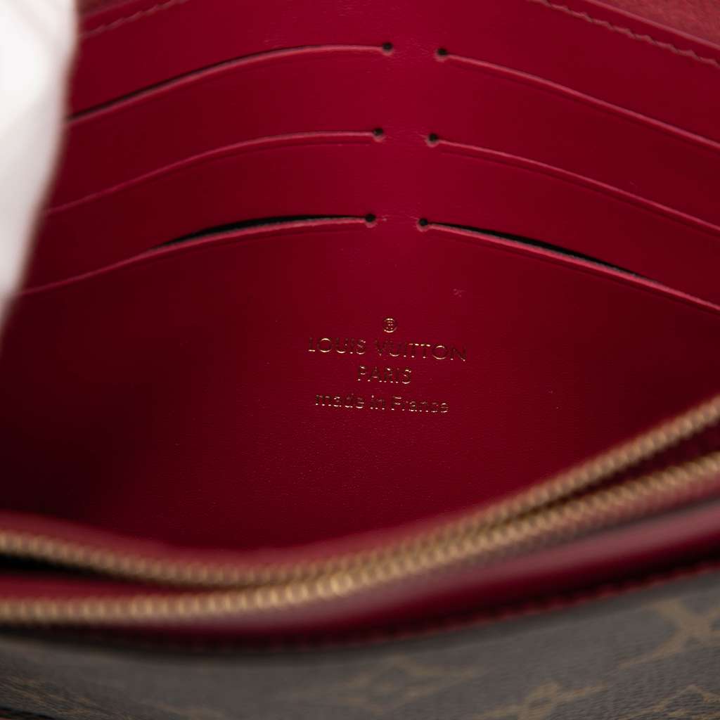 Louis Vuitton Monogram Flore Wallet On Chain Brown Very good - Box View