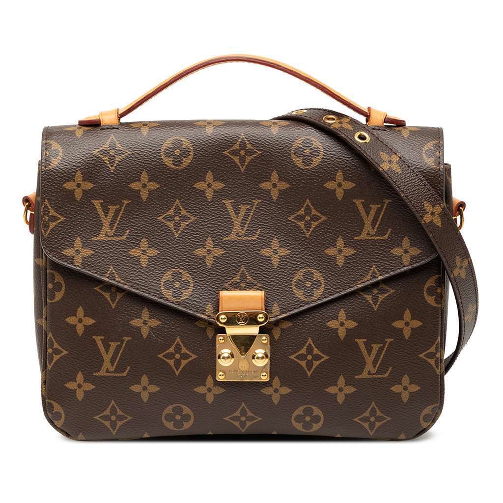 Louis Vuitton Monogram Pochette Metis Brown Very good - Front View