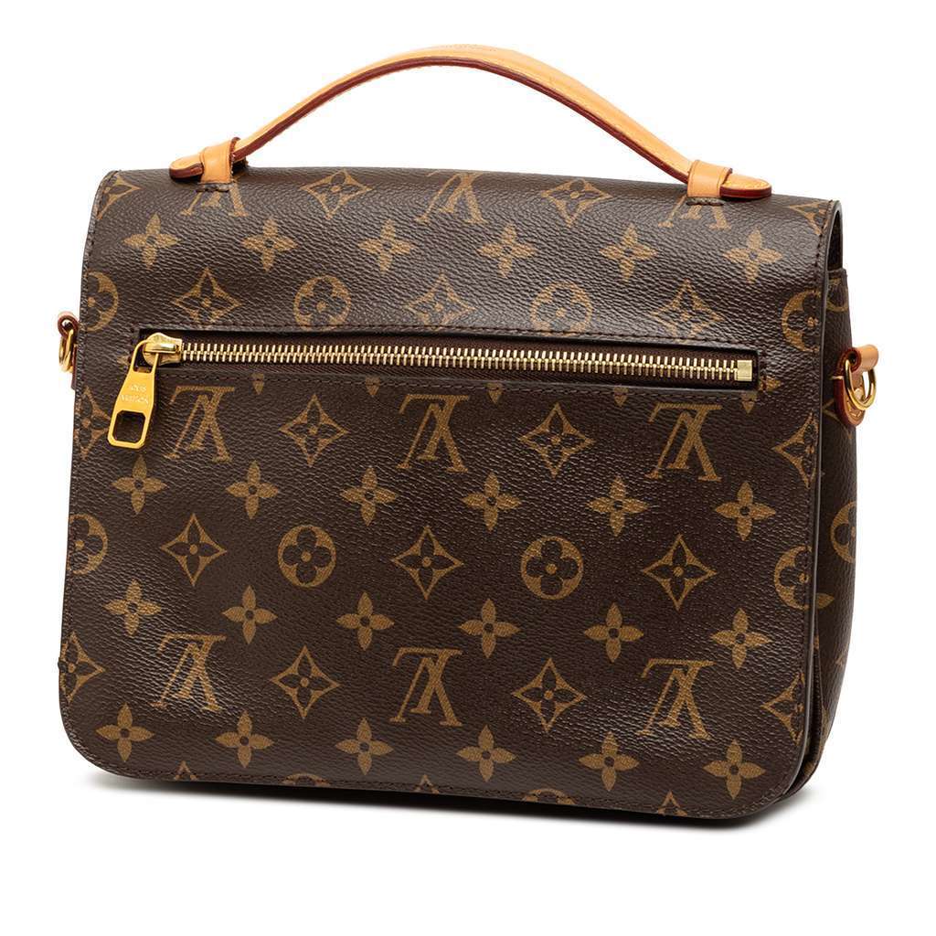Louis Vuitton Monogram Pochette Metis Brown Very good - Back View