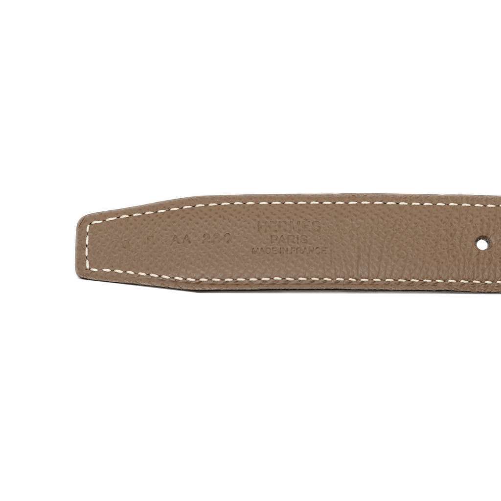Hermès Epsom and Swift Constance H Reversible Belt Brown Leather Good condition - Box View